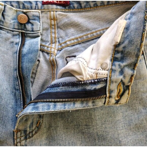 Vintage Buckle Pepe Jeans 26 Betty High Rise Embroidered Raw Cuff - Picture 6 of 15